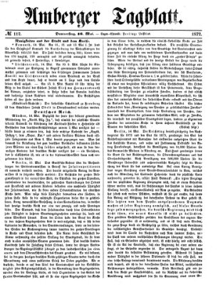 Amberger Tagblatt Donnerstag 16. Mai 1872