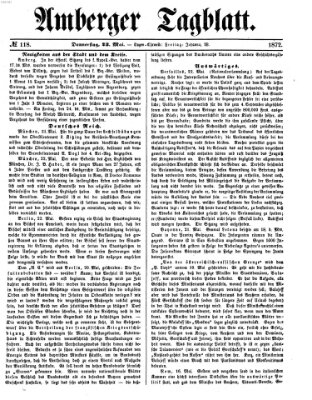 Amberger Tagblatt Donnerstag 23. Mai 1872