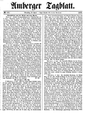 Amberger Tagblatt Dienstag 4. Juni 1872