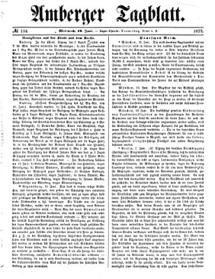 Amberger Tagblatt Mittwoch 12. Juni 1872