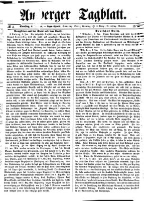 Amberger Tagblatt Samstag 4. Januar 1873