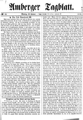 Amberger Tagblatt Montag 13. Januar 1873