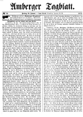 Amberger Tagblatt Freitag 31. Januar 1873