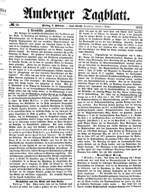 Amberger Tagblatt Freitag 7. Februar 1873