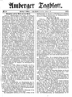 Amberger Tagblatt Freitag 7. März 1873