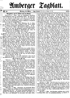 Amberger Tagblatt Montag 10. März 1873