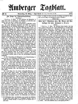 Amberger Tagblatt Donnerstag 20. März 1873