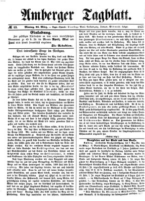 Amberger Tagblatt Montag 24. März 1873