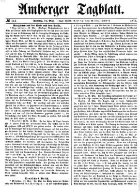 Amberger Tagblatt Samstag 17. Mai 1873