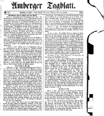 Amberger Tagblatt Samstag 7. Juni 1873