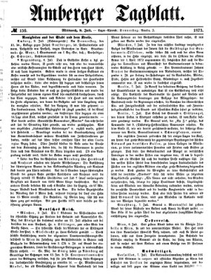 Amberger Tagblatt Mittwoch 9. Juli 1873