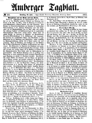 Amberger Tagblatt Samstag 19. Juli 1873