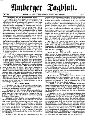 Amberger Tagblatt Montag 21. Juli 1873