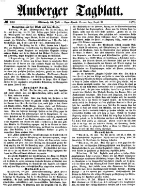 Amberger Tagblatt Mittwoch 23. Juli 1873