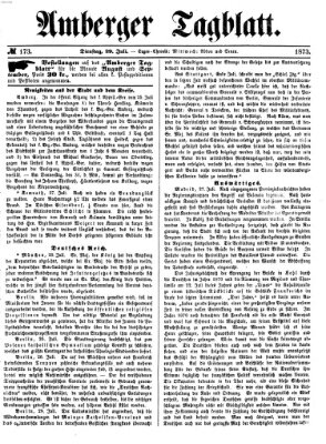 Amberger Tagblatt Dienstag 29. Juli 1873