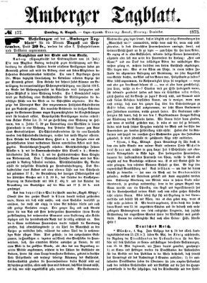 Amberger Tagblatt Samstag 2. August 1873