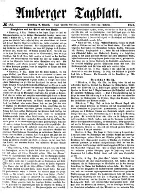 Amberger Tagblatt Samstag 9. August 1873