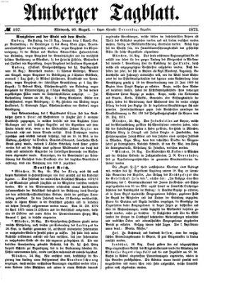 Amberger Tagblatt Mittwoch 27. August 1873