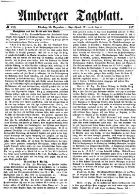 Amberger Tagblatt Dienstag 16. Dezember 1873