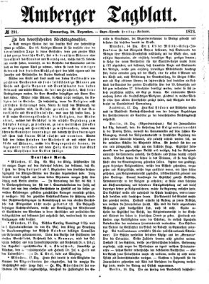 Amberger Tagblatt Donnerstag 18. Dezember 1873