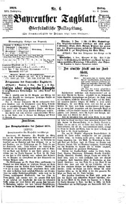 Bayreuther Tagblatt Freitag 6. Januar 1871