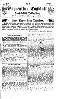 Bayreuther Tagblatt Sonntag 8. Januar 1871