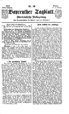 Bayreuther Tagblatt Sonntag 19. Februar 1871