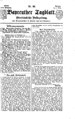 Bayreuther Tagblatt Sonntag 5. März 1871