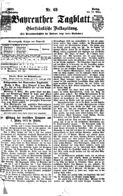 Bayreuther Tagblatt Freitag 10. März 1871