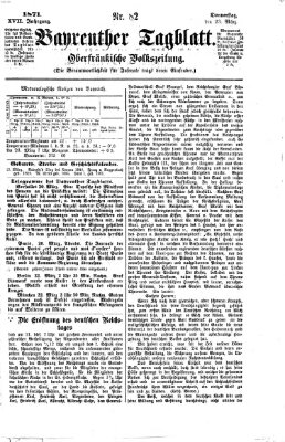 Bayreuther Tagblatt Donnerstag 23. März 1871