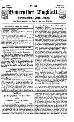 Bayreuther Tagblatt Samstag 25. März 1871