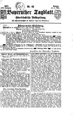 Bayreuther Tagblatt Sonntag 26. März 1871