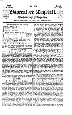 Bayreuther Tagblatt Mittwoch 26. April 1871