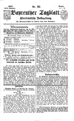 Bayreuther Tagblatt Samstag 6. Mai 1871