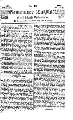 Bayreuther Tagblatt Sonntag 18. Juni 1871