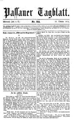 Passauer Tagblatt Mittwoch 23. Oktober 1872