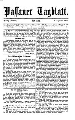 Passauer Tagblatt Freitag 6. Dezember 1872