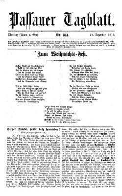 Passauer Tagblatt Dienstag 24. Dezember 1872