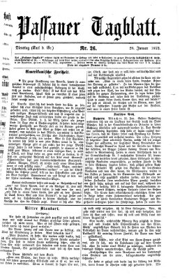 Passauer Tagblatt Dienstag 28. Januar 1873