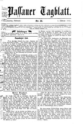 Passauer Tagblatt Dienstag 4. Februar 1873