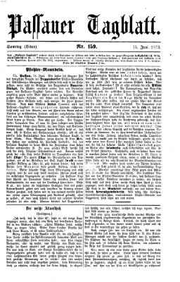 Passauer Tagblatt Sonntag 15. Juni 1873