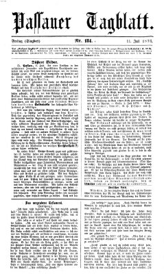 Passauer Tagblatt Freitag 11. Juli 1873