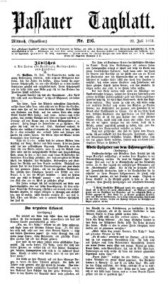 Passauer Tagblatt Mittwoch 23. Juli 1873