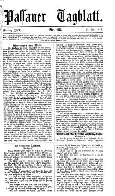 Passauer Tagblatt Freitag 25. Juli 1873