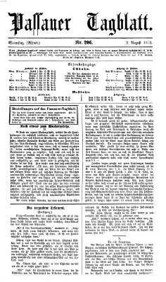 Passauer Tagblatt Samstag 2. August 1873