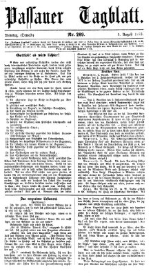 Passauer Tagblatt Dienstag 5. August 1873