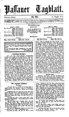 Passauer Tagblatt Sonntag 24. August 1873