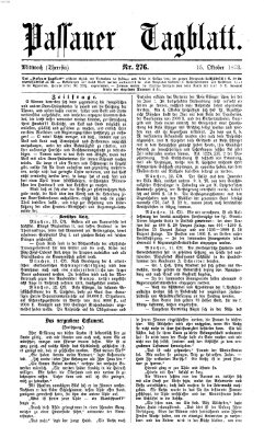 Passauer Tagblatt Mittwoch 15. Oktober 1873