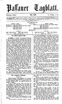 Passauer Tagblatt Samstag 18. Oktober 1873