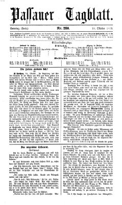 Passauer Tagblatt Sonntag 19. Oktober 1873